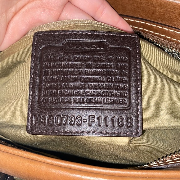 COACH Vintage Brown Leather Bag - Picture 6 of 12